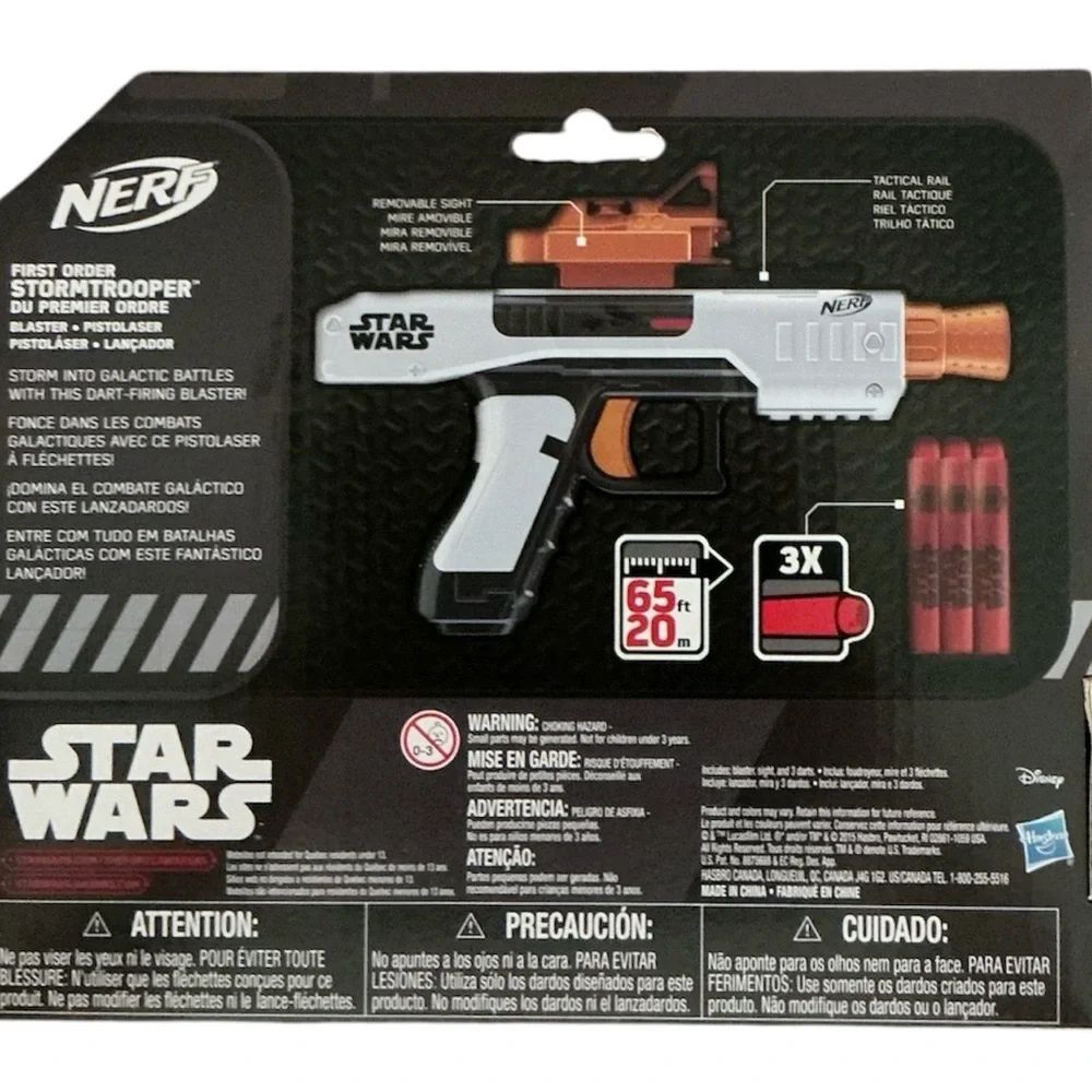 Nerf Star Wars First Order Stormtrooper Blaster - White & Orange - Picture 2 of 2